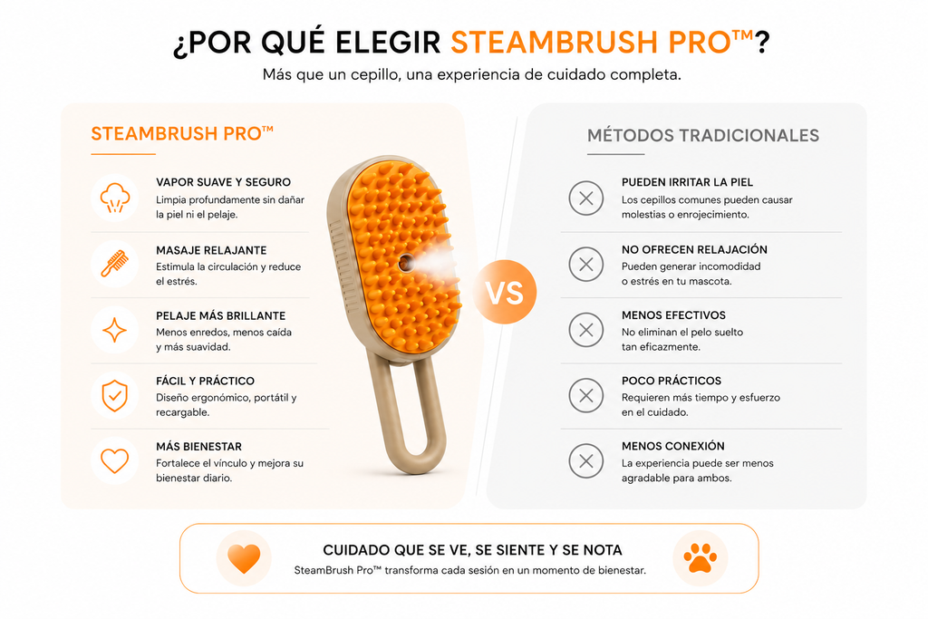 SteamBrush Pro™ | Premium Pet Grooming Brush