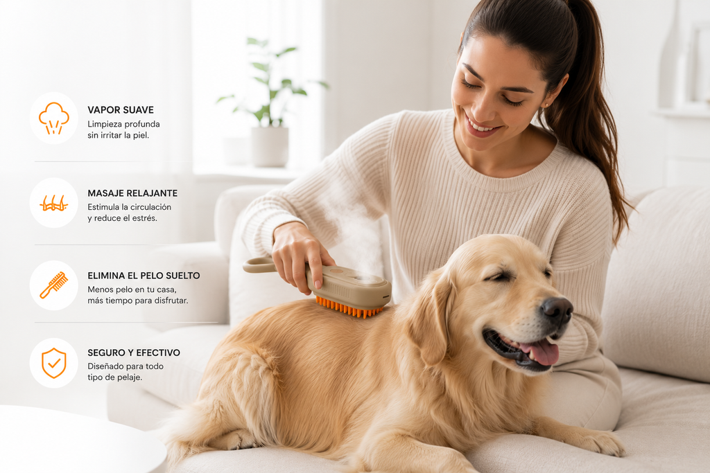 SteamBrush Pro™ | Premium Pet Grooming Brush