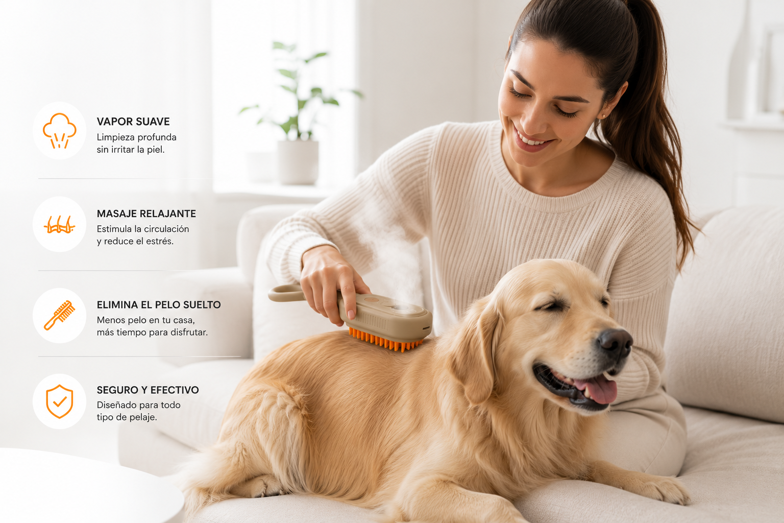 SteamBrush Pro™ | Premium Pet Grooming Brush