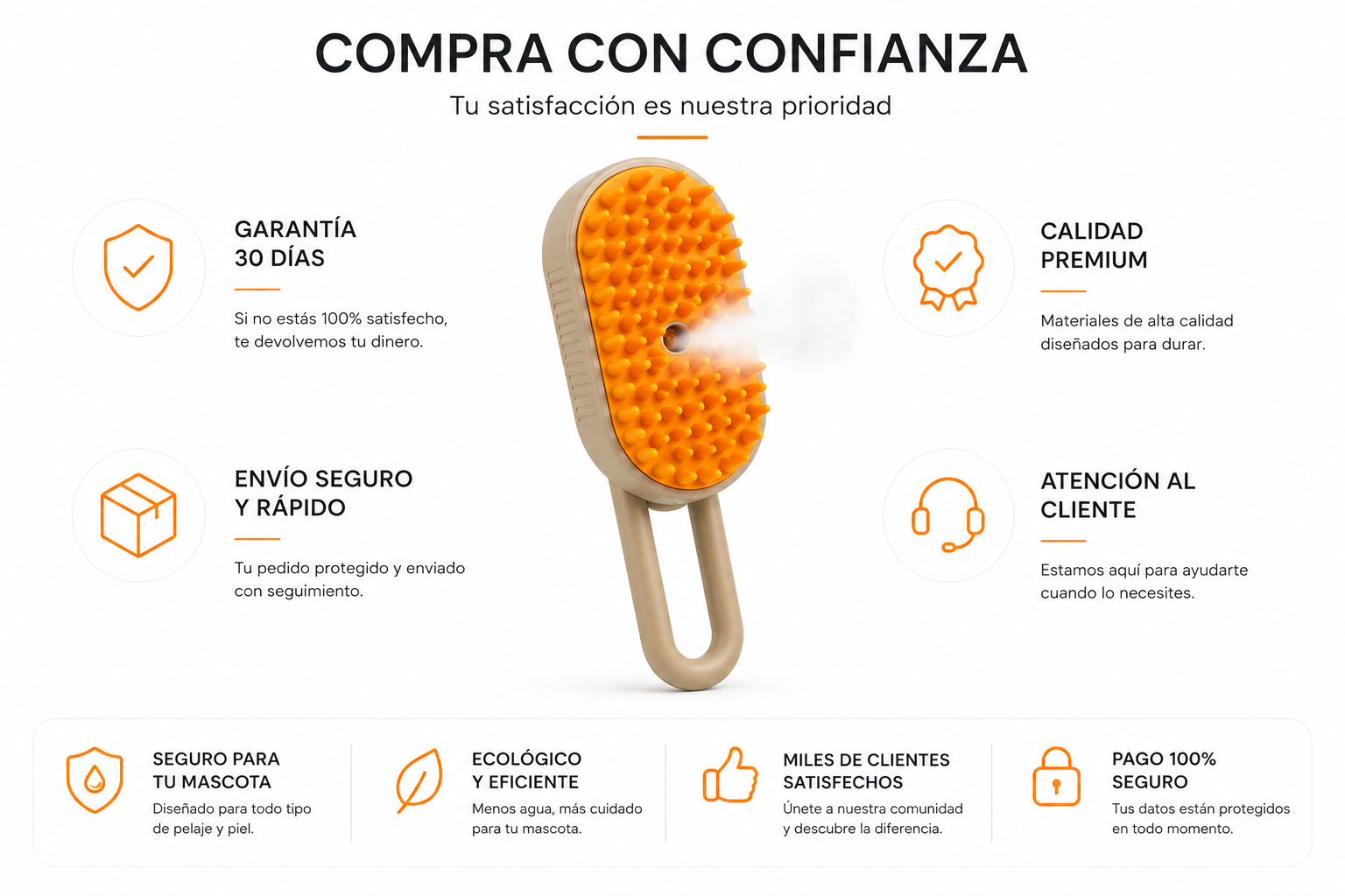 SteamBrush Pro™ | Premium Pet Grooming Brush