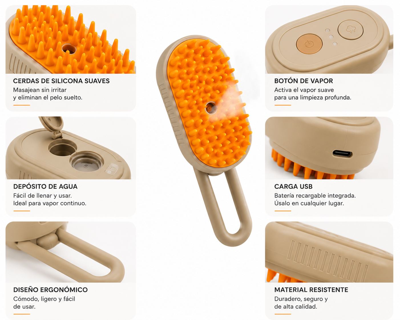 SteamBrush Pro™ | Premium Pet Grooming Brush